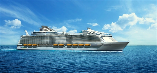Royal Caribbean lays keel for fourth Oasis-class ship